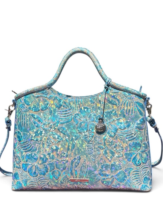 Brahmin Handbags - Brahmin Iridescent Blue Serenity Sonic Elaine Satchel